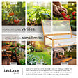 TECTAKE - Serre Châssis de Jardin pour Carré Potager 115 x 53 x 34 cm marron - vignette