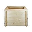 TIMBELA - Plate-bande surélevée en bois - 78x38xH57 cm - bois massif pin/épicéa 28 mm - Timbela M612 - vignette