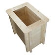 TIMBELA - Plate-bande surélevée en bois - 58x38xH57 cm - bois massif pin/épicéa 28 mm - Timbela M611 - vignette