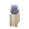 TIMBELA - Plate-bande surélevée en bois - 58x38xH57 cm - bois massif pin/épicéa 28 mm - Timbela M611 - vignette