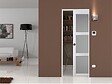 GD MENUISERIES - Porte Coulissante Kenya Blanc Vitrée H204 x L83 cm, Galandage - vignette