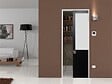 GD MENUISERIES - Porte Coulissante Athena Noir H204 x L73 cm, Galandage - vignette