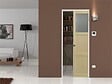 GD MENUISERIES - Porte Coulissante Ayous 2 Panneaux, 1 Vitrage H204 x L83 cm, Galandage - vignette