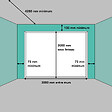 SPADONE - Porte de garage sectionnelle motorisée Blanc Polygrain l.300 x H.300 cm x Ep.40 mm - vignette