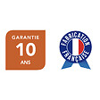 SPADONE - Porte de garage sectionnelle motorisée Blanc Polygrain l.300 x H.300 cm x Ep.40 mm - vignette