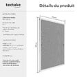 TECTAKE - Moustiquaire avec cadre en aluminium pour fenêtres blanc - vignette