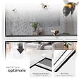 TECTAKE - Moustiquaire store enroulable fenêtre blanc aluminium 130x160cm réglable anti-insectes fibre de verre résistant UV intérieur extérieur - vignette