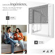 TECTAKE - Moustiquaire store enroulable fenêtre blanc aluminium 130x160cm réglable anti-insectes fibre de verre résistant UV intérieur extérieur - vignette
