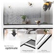 TECTAKE - Moustiquaire store fenêtre enroulable aluminium blanc 90x160cm fibre verre anti insectes UV résistant ajustable installation facile - vignette