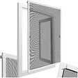 TECTAKE - Moustiquaire avec cadre en aluminium pour fenêtres blanc - vignette