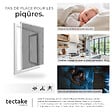 TECTAKE - Moustiquaire avec cadre en aluminium pour fenêtres blanc - vignette