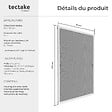 TECTAKE - Moustiquaire avec cadre en aluminium pour fenêtres blanc - vignette
