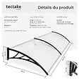 TECTAKE - Marquise blanc transparent - vignette