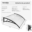 TECTAKE - Marquise blanc transparent - vignette