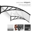 TECTAKE - Marquise blanc transparent - vignette