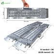 VOUNOT - Rampe de chargement pliable Lot de 2 pcs en acier galvanise 160cm - vignette