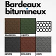 TIMBELA - Bardeaux bitumineux Beaver , couleur noir - bitume toiture 3m2 - Timbela B-BLACK - vignette