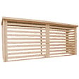 TIMBELA - TIMBELA M203 Abri à bûches - H199 x l112 x L450 cm/ 4m2 - vignette