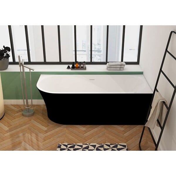 DISTRIBAIN - Baignoire îlot D-Sicilia Black - 1700 x 780 x 600 mm - large