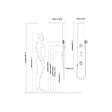 DISTRIBAIN - Colonne de douche hydromassante GS012 - vignette