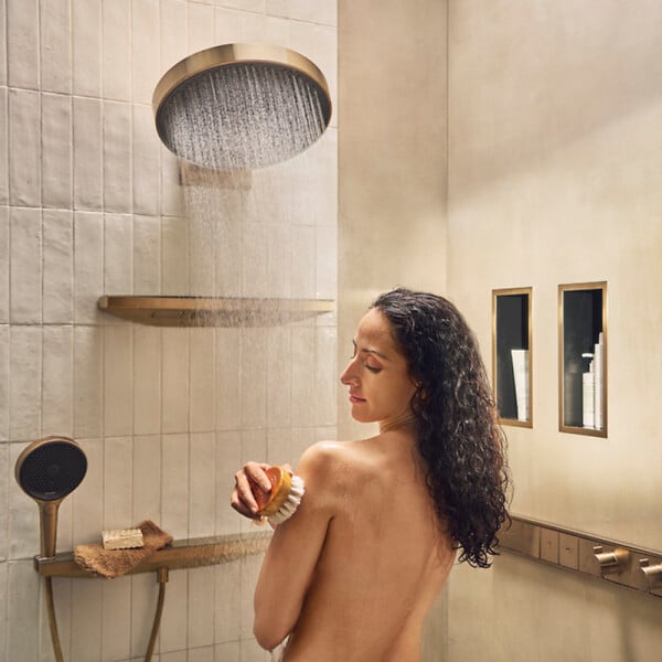 HANSGROHE - Douche de tête Pulsify S 260 EcoSmart Bronze brossé - large