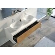 DISTRIBAIN - Meuble de salle de bain SANZA 1400 Blanc et Bois Naturel - vignette