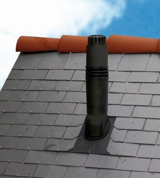 UBBINK - Conduit Rolux Condensation 80/125 PPTL/PVC - Longueur : 500 mm - large