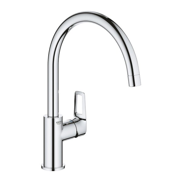 GROHE - robinet mitigeur cuisine Bauloop bec haut + produit entretien - large