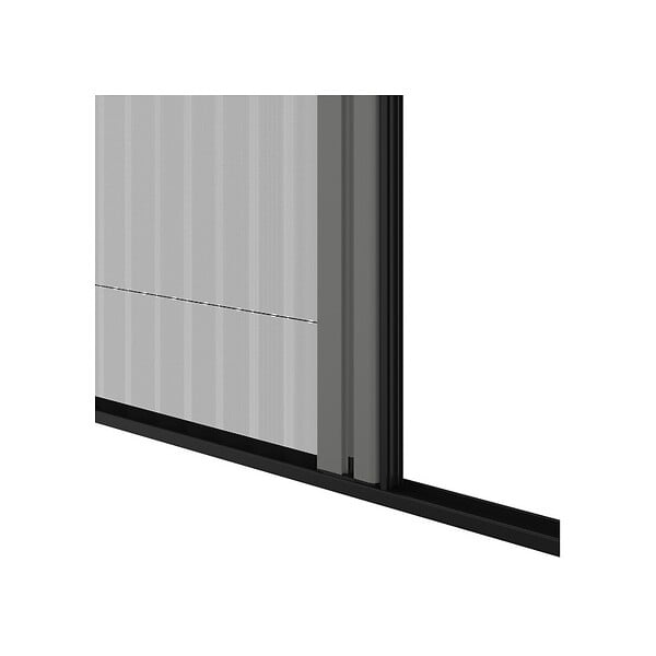 VOLET-MOUSTIQUAIRE - Moustiquaire plissée pour porte et porte-fenêtre H230 cm x L140 cm coloris gris - large