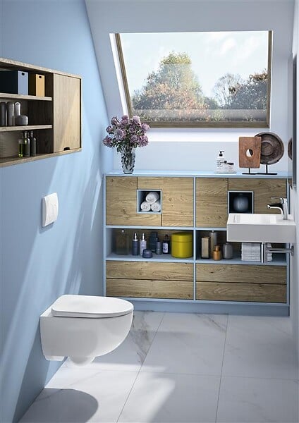 GEBERIT - Pack WC suspendu - Acier - G500 Compact - large