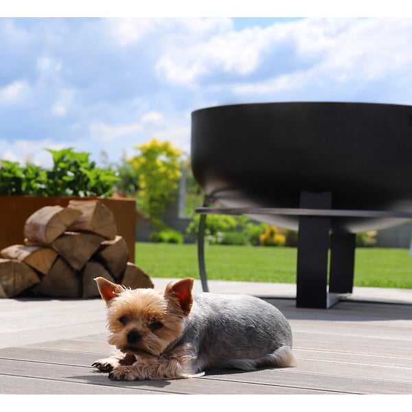 COOK KING - Braséro de jardin XXL VIKING en acier de 80cm de diamètre avec finition de haute qualité - large