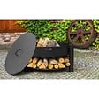 COOK KING - Brasero de jardin SOLAFA avec range bois en acier - vignette