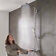 HANSGROHE - Colonne de douche Crometta S 240 Hansgrohe - 1+2 jets - Avec mitigeur thermostatique - Pour douche - vignette
