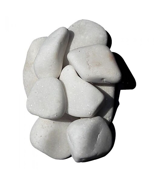 RACINE - Galet marbre blanc pur 25-40mm, filet de 20 kg - F-PAI051 - large