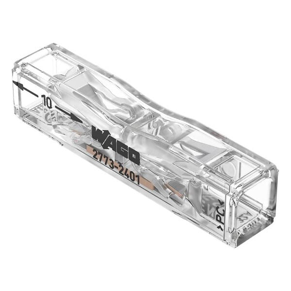 WAGO - Lot de 100 bornes WAGO 2773 Inline 2x4mm² - large