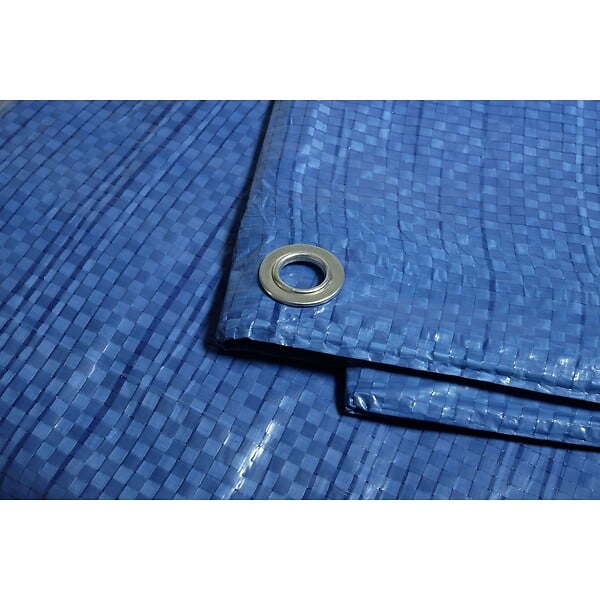 TECPLAST - Bâche de jardin 8 x 12 m Bleue et verte Polyéthylène 80g/m² - large