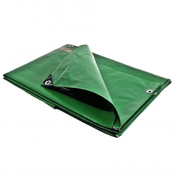 TECPLAST - Bâche de jardin 2 x 3 m Verte et Marron Traitée Anti UV Polyéthylène 250g/m² KZ GARDEN - large