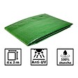 TECPLAST - Bâche de jardin 4 X 3 m Armée VERTE en polyéthylène 170g/m² - vignette