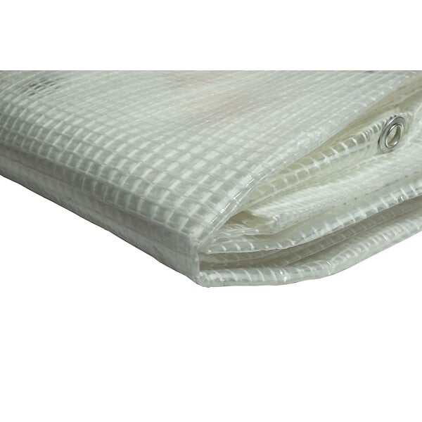 TECPLAST - Bâche de jardin 4 x 6 m Armée transparente en polyéthylène 170g/m² - large