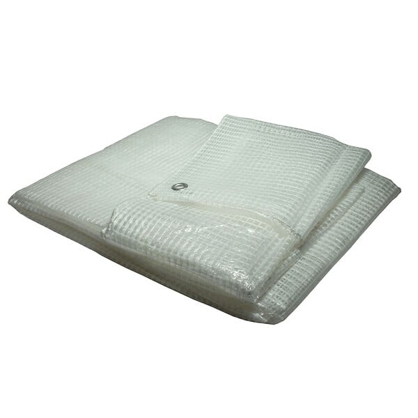 TECPLAST - Bâche de jardin 4 x 6 m Armée transparente en polyéthylène 170g/m² - large