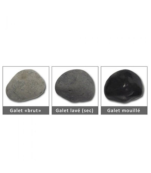 RACINE - Paillage minéral Galet marbre noir 24-40mm, 10 filets de 20kg - F-PAI068-10x20 - large