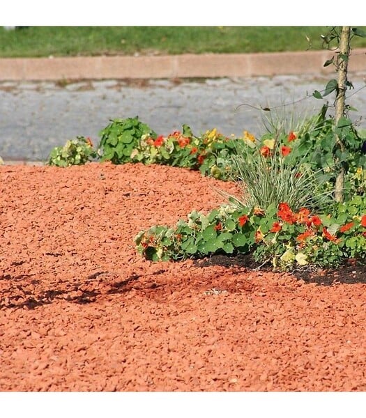 RACINE - Paillage minéral décoratif en brique pilée 10/25 big bag 1 m3 pour 20m2 - large