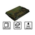 TECPLAST - Bâche de camouflage militaire 1,8x3 m Verte et Noire Polyéthylène 140g/m² KZ GARDEN - vignette