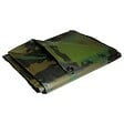 TECPLAST - Bâche de camouflage militaire 1,8x3 m Verte et Noire Polyéthylène 140g/m² KZ GARDEN - vignette
