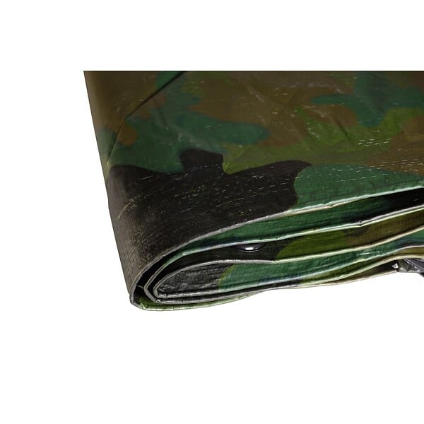 TECPLAST - Bâche de camouflage militaire 1,8x3 m Verte et Noire Polyéthylène 140g/m² KZ GARDEN - large