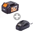 VILLAGER - Lampe d'inspection électrique sans fil 18V pliante et tournante 180° avec batterie et chargeur Fuse VLN 9120. - vignette