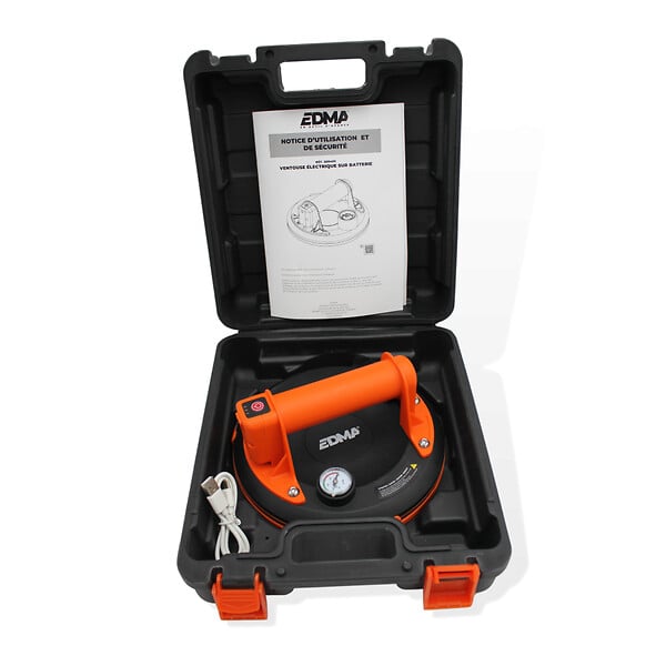 EDMA - Ventouse sur batterie électrique - Charge maxi 130 Kg - EDMA OUTILLAGE - 269455 - large