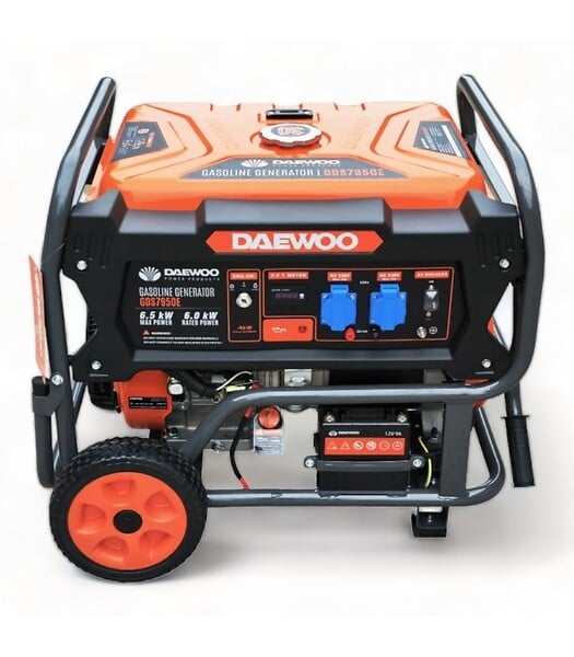 DAEWOO - Groupe électrogène à essence 6500W, démarrage électrique, Régulateur AVR  - DAEWOO GDS7950E - large