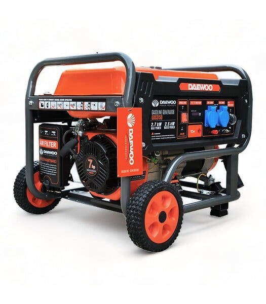 DAEWOO - Groupe électrogène à essence 2700W monophasé, 230V, AVR - DAEWOO GDS3150E - large