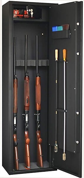 FORTIFY - Armoire 8 Fusils + Coffret Interne - Serrure À Clé - large